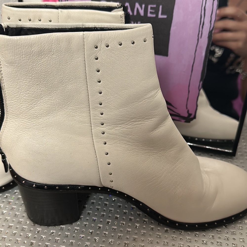 RAG & BONE Rover Leather Ankle Booties, Size 37.5 - Picture 8 of 8